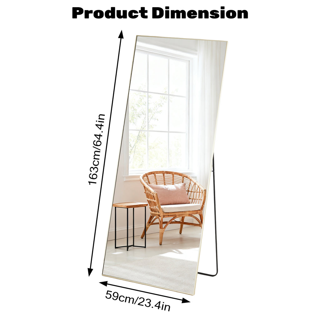 Rectangle Full Length Mirror, Full Body Standing Mirror Floor Mirrors