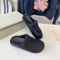 Furry Shearling Slides